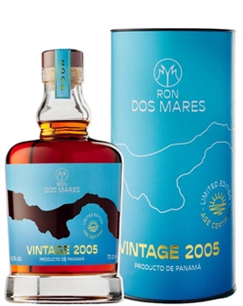 Ron Dos Mares 2005 Vintage Limited Edition 19 year old Panama Rum 70 cl 45,3%